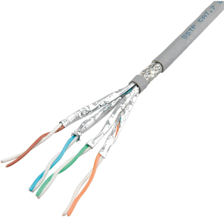 Rola cablu de retea S/FTP (PiMF) cat.7 fir solid AWG23 300m, Roline 21.15.0003 conectica.ro